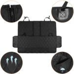 QWORK Autoschondecke Rücksitz – Wasserdichter Sitzbezug für Hunde & Haustiere – Bild 3