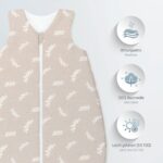 Julius Zöllner Baby Sommerschlafsack Twiggy 56 – Leichter Jersey Schlafsack für warme Nächte – Bild 2