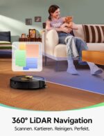 Vexilar Saugroboter mit Wischfunktion – 8000Pa LiDAR Navigation, 180Min Laufzeit, 50dB leise – Bild 3