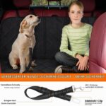 UIHOL Hundedecke Auto Rückbank – Wasserdicht & Kratzfest mit Sicherheitsgurten für PKW – Bild 4