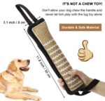 winbarry Beisswurst 30 cm – Robustes Hundespielzeug aus Naturleinen für Tauziehen – Bild 4