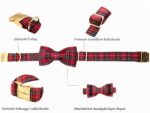 Unique Style Paws Hundehalsband mit Fliege – Verstellbares Halsband für Hunde & Katzen – Bild 2