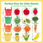 hahaland Obst & Gemüse Sortierspiel – Montessori Sensorik Spielzeug ab 6 Monate – Bild 8