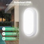 GOOSKI 2er Set LED Feuchtraumleuchte 18W 1800LM IP65 – Neutralweiss 4000K für Innen & Aussen – Bild 2