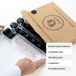 BABYGO Magnetisches Schrankschloss Set – 10 Schlösser, 8 Eckenschutz, 2 Schlüssel für sichere Schränke – Bild 6