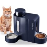Gardner Pet Automatischer Futterspender mit 2 Edelstahlnäpfen – Schwerkraftsystem für Katzen & Hunde