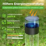 UME Solar-Gartenleuchten 3000K Warmweiss – 6er Set Wegeleuchten für Garten & Terrasse – Bild 2