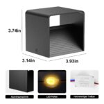HANDSONIC LED Wandleuchte 7W Aluminium – Up & Down Licht Warmweiss 3000K für Innen – Bild 6
