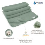 Medi Partners Musselindecke 100x150 cm – Atmungsaktive Babydecke aus Bio-Baumwolle – Bild 4