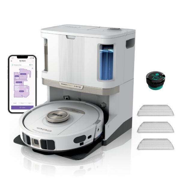 Shark PowerDetect 2-in-1 Saug- & Wischroboter mit NeverTouch Pro Station – Selbstreinigend