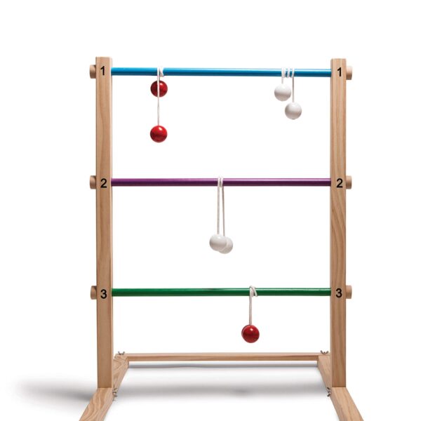 BS Toys Leitergolf Wurfspiel – Holz Geschicklichkeitsspiel für Kinder ab 6 Jahren