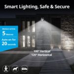 NICREW Bewegungsmelder Aussen 2er Set – PIR Sensor mit 600 Lumen LED für Sicherheit – Bild 2