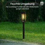 Philips 8er Set Solarleuchten Garten 3000K – Warmweisse LED Aussenbeleuchtung mit Dämmerungs-Automatik – Bild 7