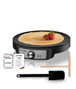 Cloer 6620 Crêpes-Maker 29 cm – Profi-Crêpesgerät mit Antihaftbeschichtung & Temperaturregelung