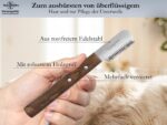 2-teiliges Trimmmesser Set für Hunde & Katzen – Edelstahl mit feiner & mittlerer Zahnung – Bild 4