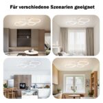 Tetipa LED Deckenleuchte 100cm Dimmbar – Fernbedienung & App Farbwechsel – Bild 7