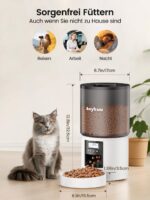 Anykuu Futterautomat 4L – Automatischer Futterspender für Katzen & Hunde mit Timer – Bild 7