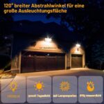 CREATESTAR 150W LED Strahler Warmweiss 15000LM – IP65 Aussenstrahler für Garten & Sportplatz – Bild 2