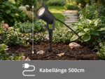 Schwenkbarer Gartenstrahler mit Erdspieß & GU10 LED – IP65 Gartenbeleuchtung – Bild 3