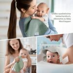 lulumoon Baby Lätzchen 8er-Set – 4-lagiges Musselin Halstuch für 0–36 Monate – Bild 5