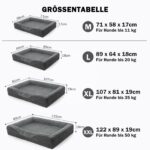 FURTIME Orthopädisches Hundebett 89x64cm – Memory Foam für Mittelgrosse Hunde – Bild 7