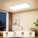 Uwithm LED Deckenlampe 58x22 cm – 3000 Lumen, IP44, 3 Farbtemperaturen für alle Räume – Bild 2