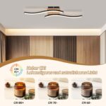 CBJKTX LED-Deckenleuchte 12W Holz & Metall – Warmweiss 3000K für Küche & Wohnräume – Bild 7