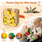 KETIEE Busy Board Montessori Spielzeug ab 1 Jahr – Motorikspielzeug für Kleinkinder – Bild 2
