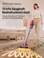 Vexilar C9 Stielstaubsauger mit Kabel – 70 kPa Saugkraft für Tierhaare & alle Bodenarten – Bild 2
