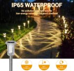 Aourow 6er Set Solarleuchten für Garten – Warmweiss LED Bodenleuchten IP65 wasserdicht – Bild 5