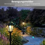 Northpoint LED Solar Gartenlaterne 3in1 mit Bewegungsmelder – 65-175 cm höhenverstellbar – Bild 3