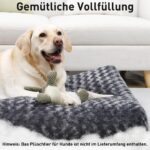 KSIIA Hundebett 90x60cm – Orthopädisches Hundekörbchen für grosse Hunde, maschinenwaschbar – Bild 2