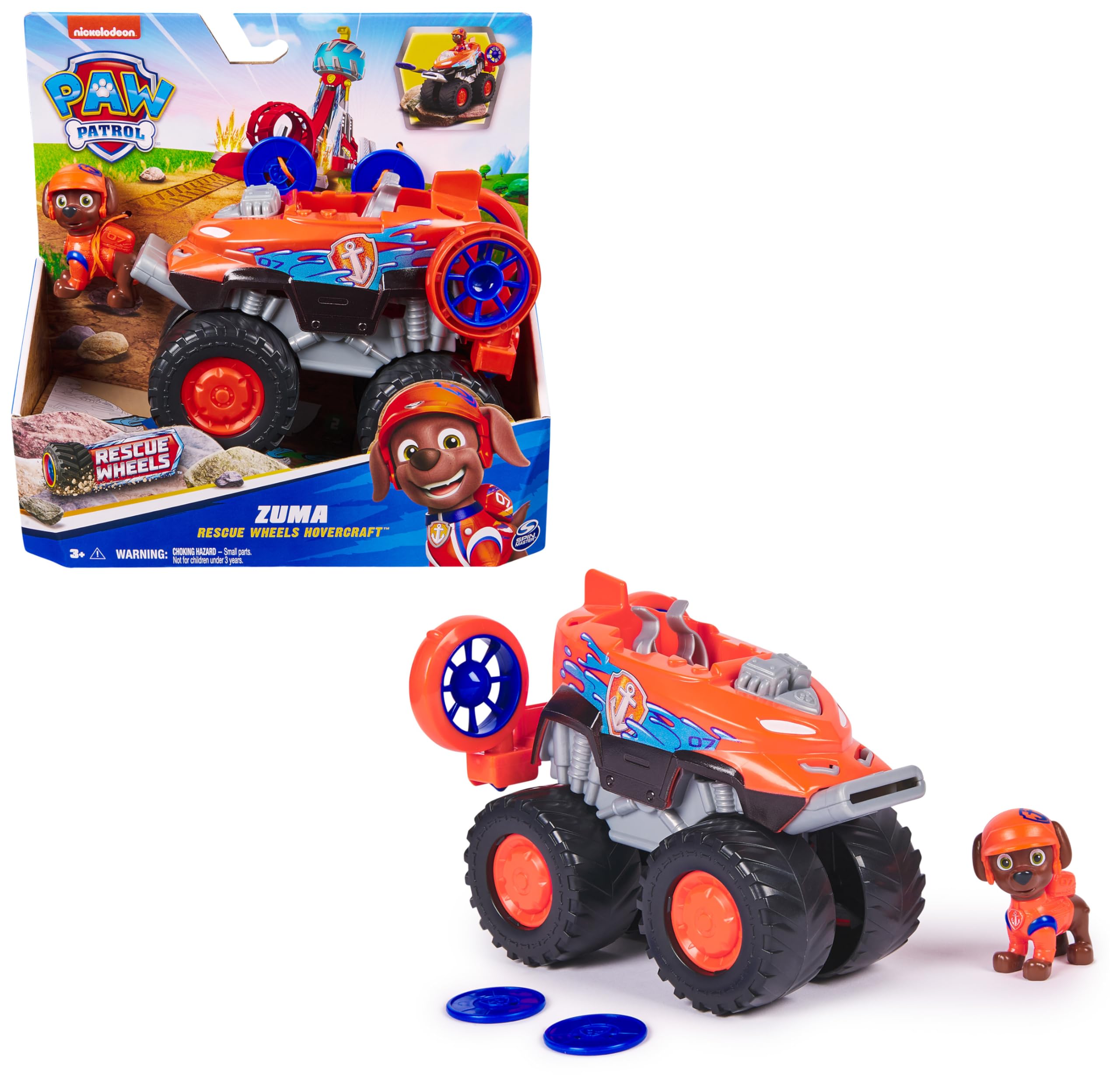 PAW PATROL Rescue Wheels – Zumas Monstertruck mit Geschoss-Abwurf & Figur ab 3 Jahren