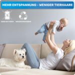 BluePet Tierhaarentferner wiederverwendbar mit Mini Fusselrolle – nachhaltig & waschbar – Bild 6