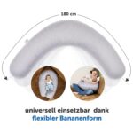 Theraline Dodo Pillow Premium 180 cm – Stillkissen & Schwangerschaftskissen mit Baumwollbezug – Bild 6
