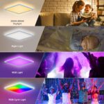 LEZOE 24W RGB LED Deckenleuchte 2400lm Dimmbar – Farbwechsel & Fernbedienung für alle Räume – Bild 5