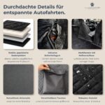 Fellgefährten Hundedecke Auto Rückbank – Rutschfeste Autoschondecke mit Polsterboden – Bild 5