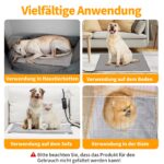 Toozey Heizmatte für Katzen & Hunde 70×50 cm – Temperatur & Timer einstellbar – Bild 8