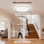 BestLuz LED Deckenleuchte Ø29cm mit Mikrowellen-Bewegungsmelder – 3600lm IP54 – Bild 5