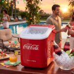Salco Coca-Cola Eiswürfelmaschine – 10 kg/24h Eisbereiter mit Tragebügel & LED-Display – Bild 5