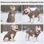 FEimaX Hundejacke mit Fleecefutter – Winddichte Winterweste für kleine & mittlere Hunde – Bild 6