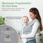 Fivelo Elastisches Babytragetuch 510x55cm – Ergonomisch & Atmungsaktiv ab Geburt – Bild 2