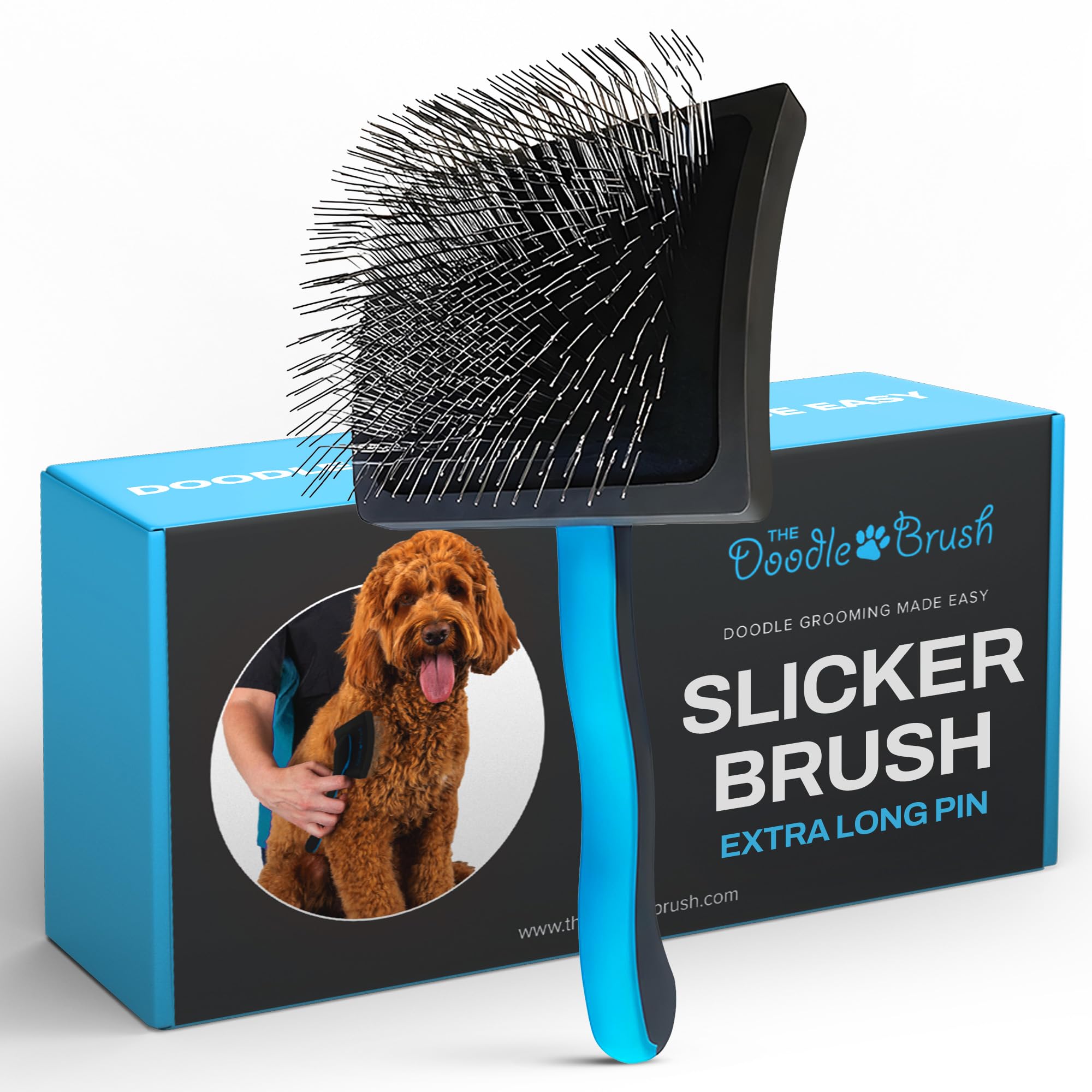 The Doodle Brush Slickerbürste – Professionelle Fellpflege für Doodles & Langhaarhunde