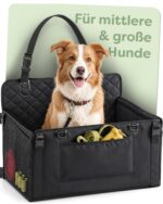 Knupis Hundeautositz für Rückbank – Sicherer Autoschutz für mittlere & grosse Hunde