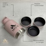 TATZIO Reiseflasche 4-in-1 – Isolierte Wasserflasche & Futternapf für Hunde & Katzen 1000ml – Bild 6