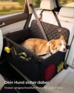 Knupis Hundeautositz für Rückbank – Sicherer Autoschutz für mittlere & grosse Hunde – Bild 2