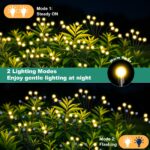 4er Set Glühwürmchen Solarleuchten – 10 LED Superhell mit Warmweiss & IP65 für Garten – Bild 5