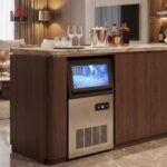 HOMCOM Kommerzielle Eiswürfelmaschine 36 kg/24H – Selbstreinigend mit LCD & Edelstahl – Bild 2
