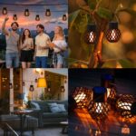 Hqynss 8er Solar-Hängeleuchten mit Flammeneffekt – IP65 Gartenleuchten für Aussen – Bild 6