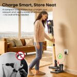 KIPMAX Akku Staubsauger 50 kPa / 550W / 70Min – Kabellos mit Ladestation für Teppiche & Tierhaare – Bild 2